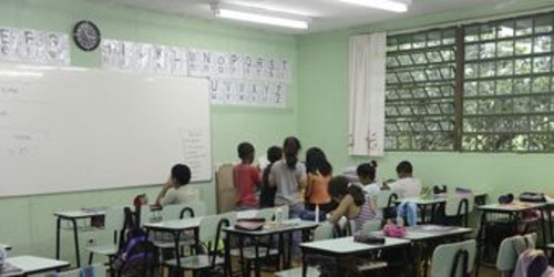 Sala de aula Porto Alegre, Brasil.
