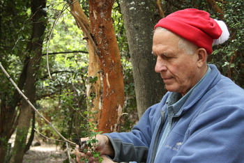 El investigador Gary Strobel en la Patagonia (UNIVERSIDAD DE MONTANA/Gary Strobel)