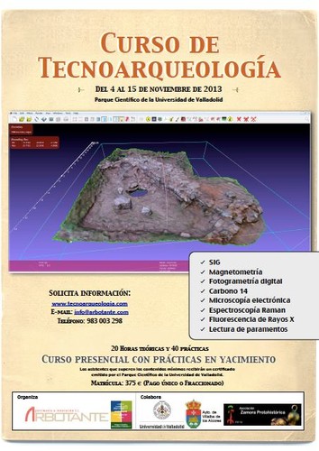 Cartel del Curso sobre Tecnoarqueología