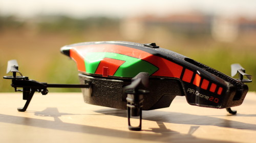 El avión no tripulado que utiliza el proyecto 'Drone Agrimensor'. Foto: Josué Manso.