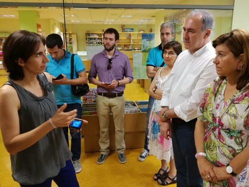 Representantes del consorcio europeo han visitado las instalaciones de la biblioteca de Pajarillos.