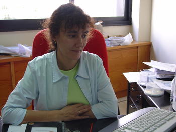 Ana María Ullán en su despacho