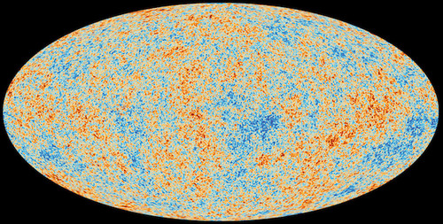 Anisotropías del fondo cósmico de micoondas (CMB) observadas con el satélite Plank. Crédito: ESA, Planck Collaboration.