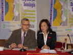 Miguel Ángel Cueto y Miren Larrazábal, en la presentación del X Congreso Español de Sexología.