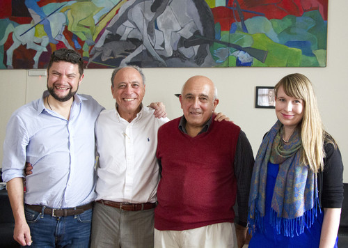 Barak Kassar, Henry Cohen, Roberto Markarian y Georgina Vincent. Foto: Richard Paiva-UCUR.