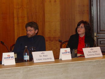 Raúl López e Isabel Gutiérrez, dos expertos más que han participado en la mesa redonda