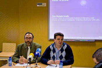 El experto Pere Marquès Graells, izquierda, y Joaquín Pinto, director del CITA.