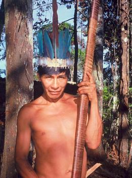 Imagen de un aborigen Huaorani