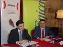 Enrique Martínez y Juan Carlos Morán, en la presentación del convenio Inteco-Telefónica.