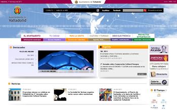 Nueva web del Ayuntamiento de Valladolid.