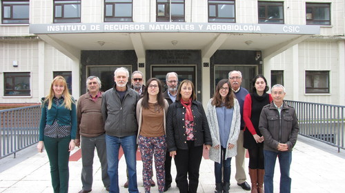 Grupo de investigación del IRNASA que ha participado en el Proyecto Águeda. Foto: IRNASA.