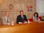 De izquierda a derecha, Lorenzo Rodríguez, Marceliano Arranz y Encarna Beato