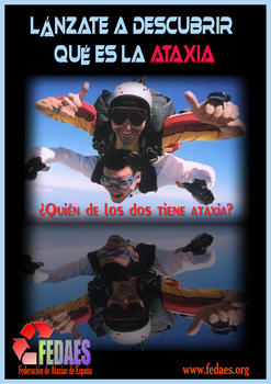 Cartel de la campaña sobre ataxia que se celebrará en Valladolid.