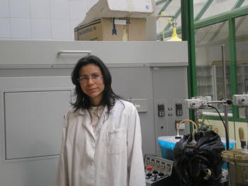 Xiomar Gómez, investigadora del grupo del área de Ingeniería Química y Ambiental de la Universidad de León.