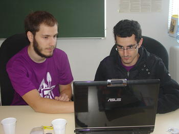 José Carlos Díez y Javier Delgado, de la Asociación de Software Libre Septima Liberum