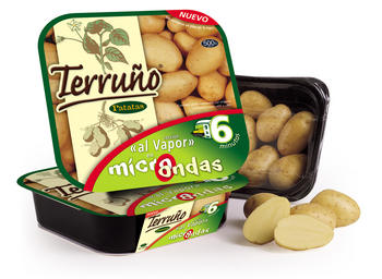 Imagen de las patatas para microondas comercializadas en España