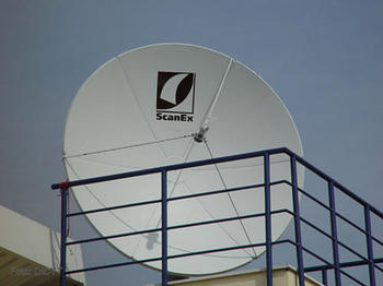 Una de las antenas del Laboratorio de Teledetección de la Universidad de Valladolid.