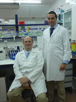 José Miguel López Novoa, a la izquierda, y Francisco López Hernández, fundadores de Bio-inRen.