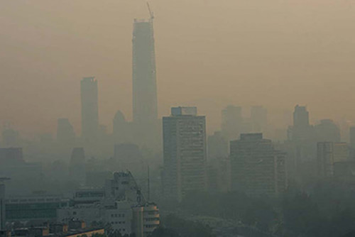 Contaminación en la ciudad de Santiago. FOTO: USACH.