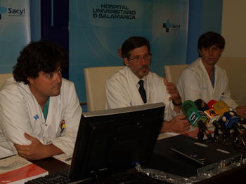 De izquierda a derecha, Javier Martín Moreiras, Cándido Martín Luengo e Ignacio Cruz González.