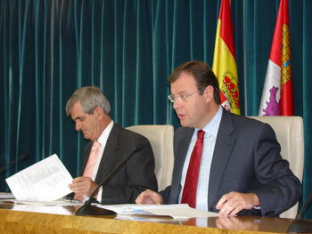 Imagen de la rueda de prensa posterior al Consejo de Gobierno de la Junta de Castilla y León