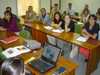 Participantes de la jornada de Formación Medioambiental organizada por la Cámara de Comercio de Soria.