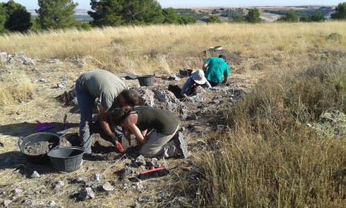 Desarrollo de los trabajos arqueológicos. FOTO: UBU