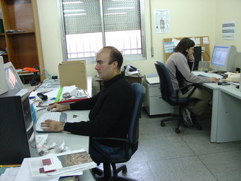 Rafael Garrido e Íñigo García, investigadores de Arcadia, en su sede de Valladolid