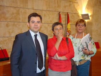 Jorge Chamorro, Carmen Delgado y Dolors Ribas.