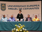 Momento del acto de apertura del curso académico en la Universidad Eurpea Miguel de Cervantes.