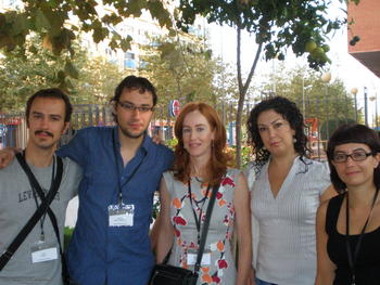 Grupo de investigación en reproducción asistida en peces de la Universidad de León. De izquierda a derecha, José Beirão, Serafín Pérez Cerezales, Paz Herráez, Sonia Martínez Páramo y Elsa Cabrita (ahora en el Icman).
