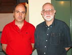 El organizador del Congreso, Mariano del Olmo (izq) junto con Michael Berry