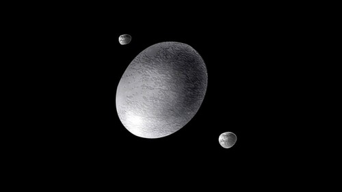 Haumea, planeta enano más allá de la órbita de Plutón.