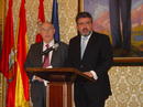 José Ramón Perán, director general de Cartif (izquierda), junto a Emilio Arroitia.