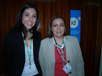 La investigadora Raquel Luengo y la responsable de Fuden, Juana Robledo