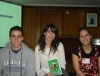 Víctor Fuertes, Laura Pereda y Lucía Franco, participantes del VII Congreso de Fisiología Vegetal Aplicada.