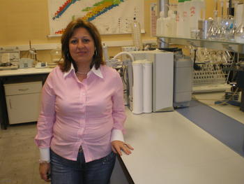 La coordinadora del Grupo de Radiación Natural y Medio Ambiente, Elena Charro.