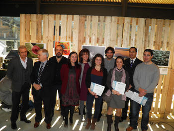 Premiados en el concurso 'Fotciencia'.