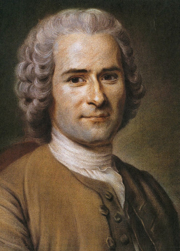 Jean-Jacques Rousseau a la edad de 41 años, pintado al pastel por Quentin La Tour.