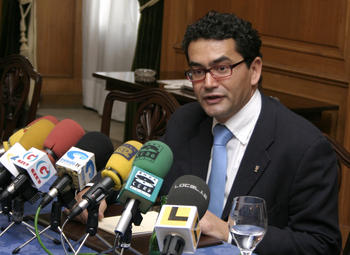 Sergio Moreno durante la rueda de prensa previa a la entrega del galardón