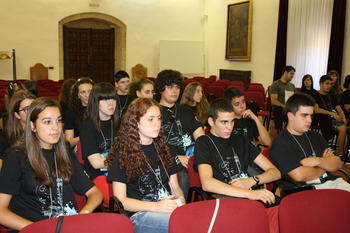 Jóvenes participantes en los Campus Científicos de Verano de Salamanca.