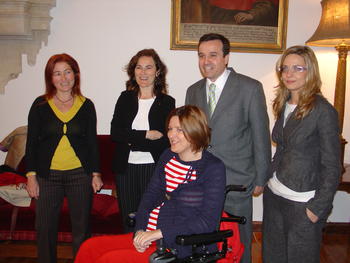 De izquierda a derecha, Tejedor, Tabernero, Campo, Alonso y García