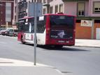 Uno de los vehículos que forma parte de los 30 autobuses del transporte urbano de León