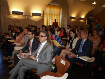 Alumnos, profesores y empresas, en la presentación de los proyectos del Club Universitario de Innovación.