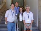 De izquierda a derecha, Kent Bradford, Óscar Lorenzo, Dolores Rodríguez y Roberto Benech-Arnold