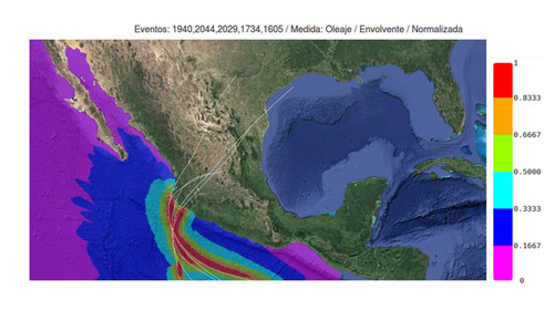 Pronóstico del peligro de oleaje para el huracán Patricia con base en eventos sintéticos/Christian Mario Appendini 