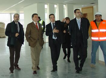De izquierda a derecha, Ruipérez, Alejo, Corchado y el director gerente de la Fundación Parque Científico, José Miguel Sánchez Llorente.