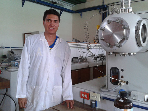 Harby Alexander Martínez Rodríguez, estudiante de la Maestría en Ciencias - Física de la Sede Manizales. FOTO: UN.