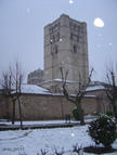 La catedral de Zamora en invierno, cuando la piedra se ve más afectada por la meteorología.