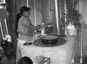 Una mujer cocina en una estufa del proyecto Patsari, en Michoacán, México. (Foto: Cortesía de la Sociedad Torácica de Estados Unidos)